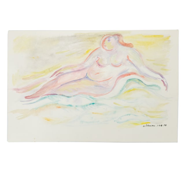 Pink Reclining Nude* Robert Lohman, c. 1978 Robert Lohman’s Pink Reclining Nude, dated 1978, presents the nude body...