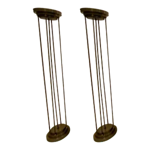 Pair of 1920s Art Deco Floor Lamps With Skyscraper Motif