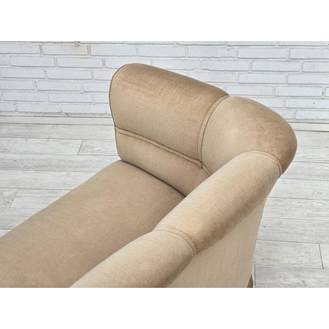 Danish 2-Seater Sofa in Velour with Teak Legs, 1950s For Sale - Image 16 of 18