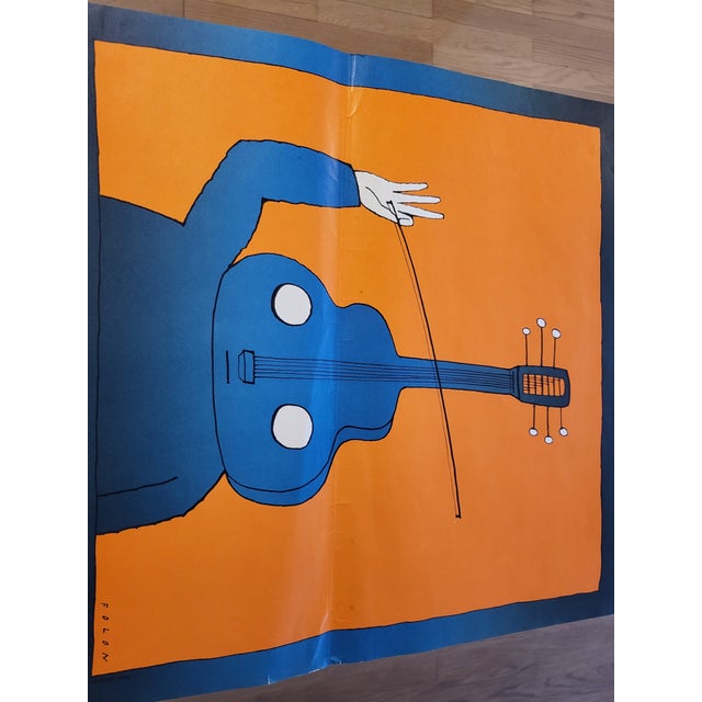 Poster from Jean Michel Folon Music, 1974 For Sale - Image 8 of 13