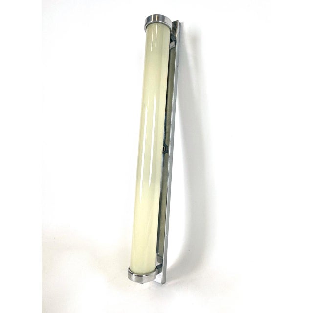 Bauhaus Bauhaus Nickel-Plated Tubular Wall Lamp from Napako, 1930s For Sale - Image 3 of 13