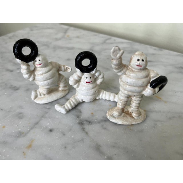 Vintage Cast Iron Michelin Man Models, Set of 3 For Sale - Image 5 of 5