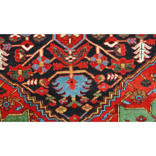 1900 - 1909 Antique Serapi Rug, 4'8" X 6'5" For Sale - Image 5 of 8