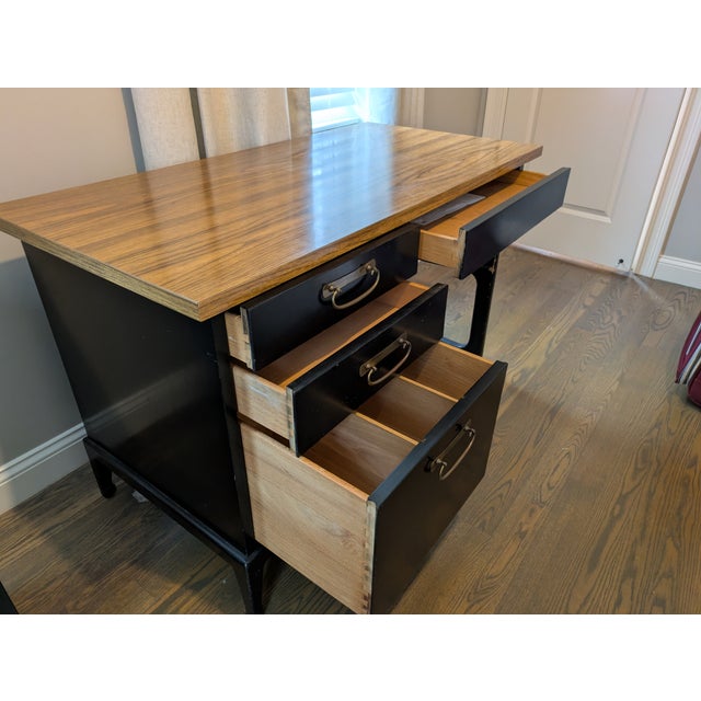Mid-Century Modern 1960s Mid-Century Modern Solid Wood Desk For Sale - Image 3 of 6