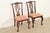 Ethan Allen Ethan Allen Chippendale Carved Mahogany Side Chairs or Dining Chairs, Pair For Sale - Image 4 of 13