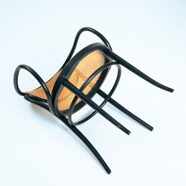 Thonet Set of Bentwood Webbing Chairs 214F 210R Chairs by Michael Thonet for Gebrüder Thonet Vienna Gmbh For Sale - Image 4 of 18