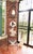 This is a Magnificent! Vintage Regency Iron Framed Etagere with Plate Glass Shelving that has a Rounded Crown Top that is...