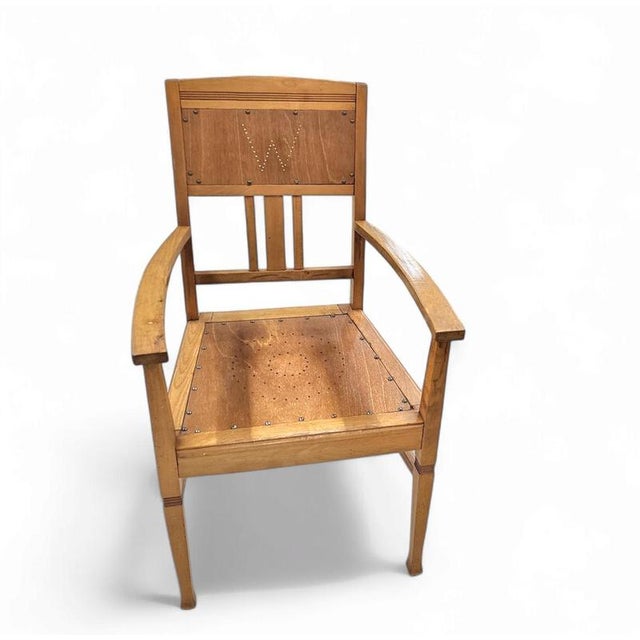 Arts & Crafts Armchair in Wood For Sale - Image 5 of 6