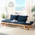 Wood Tandra Daybed - Natural/Navy For Sale - Image 7 of 12