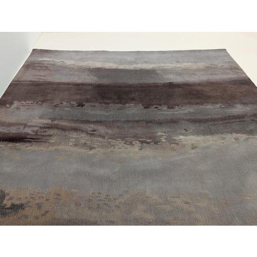 Calvin Klein Luster Wash Chrome Rug For Sale - Image 3 of 8
