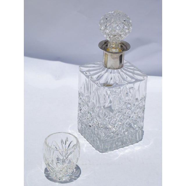 1960s 1960s Waterford Crystal Votive Candle Holder Intricate Brilliant Cut-Glass Star Base For Sale - Image 5 of 12