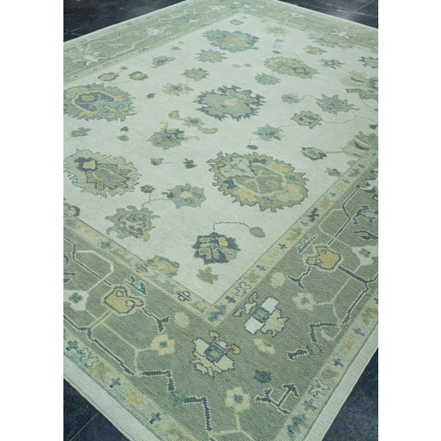 Turkish Oushak Rug 8'10" x 11'4" #19142 For Sale In Houston - Image 6 of 8
