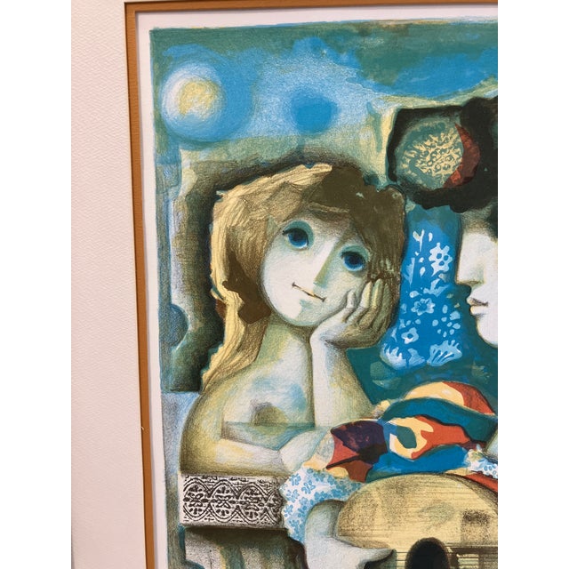 Blue “Romeo & Juliet” Signed Jordi Pla Domenech For Sale - Image 8 of 9