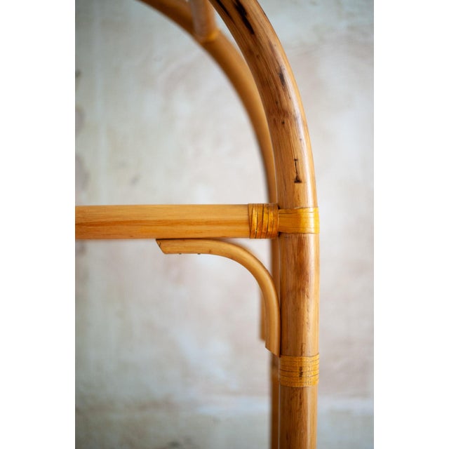 Vintage Arched Bamboo Bookcase, 1970s For Sale - Image 6 of 9