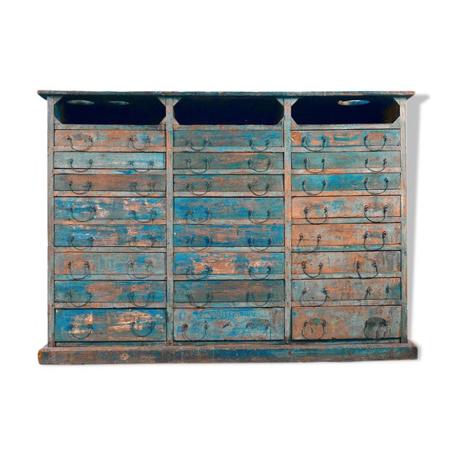 Wooden Workshop Cabinet, 1940s For Sale - Image 10 of 10