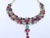Bochic "Capri" Vintage Ruby, Emerald & Sapphire Necklace - 18K Gold & Silver For Sale - Image 16 of 18