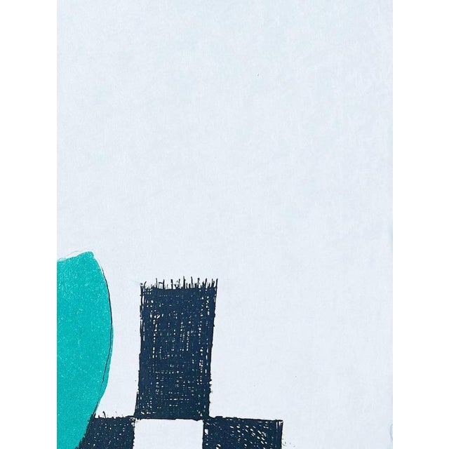 Sonia Delaunay, Juste Présent, 1961, Lithograph, in Flawless conditions. Designed 1960 to 1969