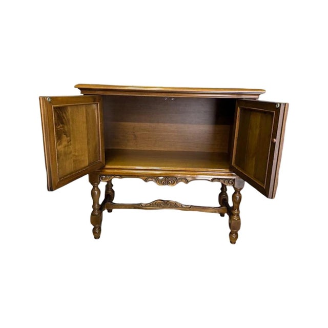 Mid 20th Century Vintage c.1950's Jacobean Style Multi Purpose Cabinet For Sale - Image 5 of 9