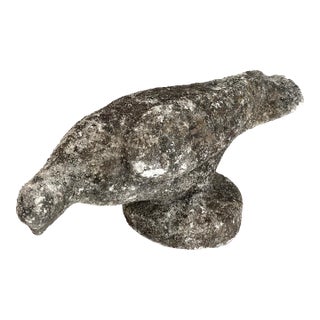 Vintage German Concrete Pigeon Garden Statue For Sale