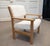 White Oak Armchair with White Sheep Fur Upholstery by Hans J. Wegner, 1980s For Sale - Image 8 of 12