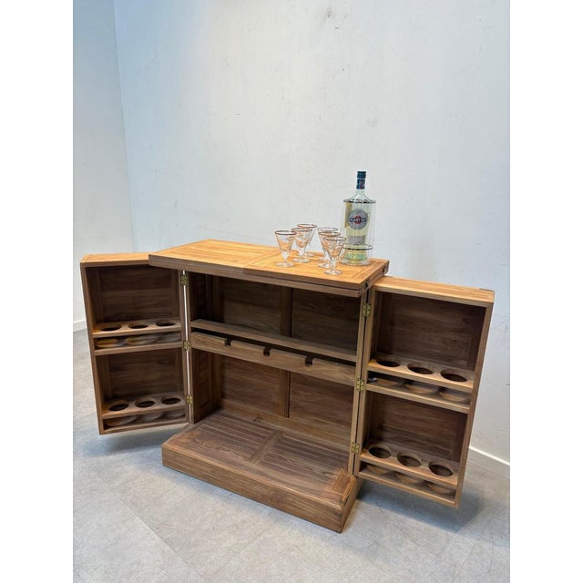 Bar stools are not included Width (open): 170cm Width (closed): 85cm Height: 95cm Depth: 40cm