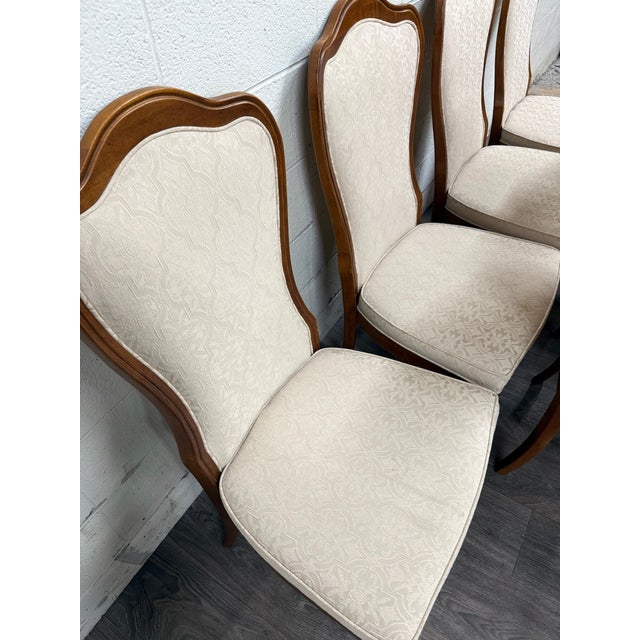 Late 20th Century Vintage Stanley Furniture French Louis Provincial Dining Chairs - Set of 6 For Sale - Image 5 of 14