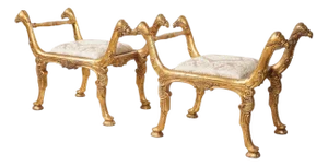 Pair of Giltwood Benches