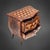 Wood Small 18th Century Baroque Chest of Drawers, Cube Marquetry For Sale - Image 7 of 18