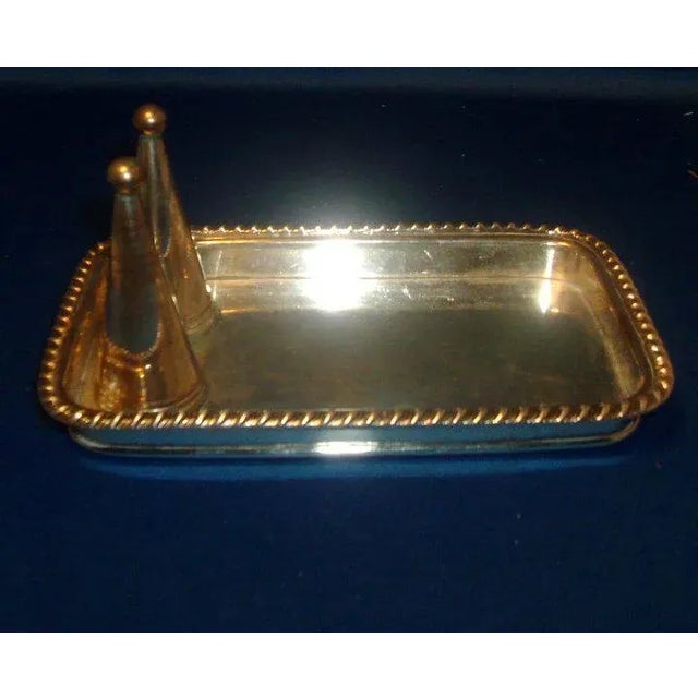 Early 19th Century Old Sheffield Silver on Copper Candle Tray & Snuffer - 3 Pieces For Sale - Image 9 of 10