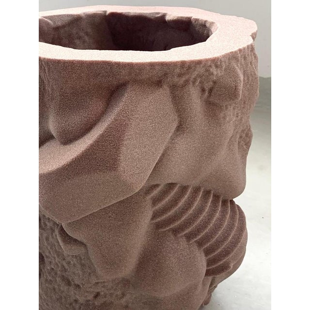 Contemporary Large Sculptural Planter in Quartz Sand by Jacob Egeberg For Sale - Image 3 of 9