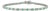 1.76ct Emerald & 1.87ct Diamond Alternate Tennis Bracelet in 14k White Gold For Sale