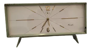 German Clock in Painted Metal, 1960