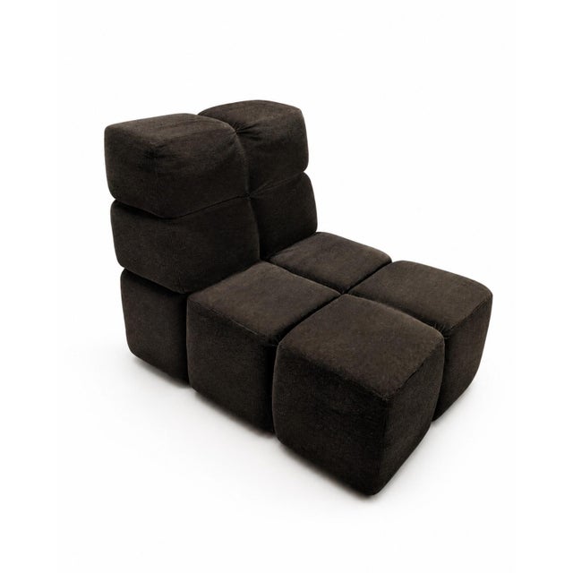 Brown Castell Modular Sofa attributed to Hans Hopfer for Wiener Werkstätten, 1972, Set of 3 For Sale - Image 8 of 12