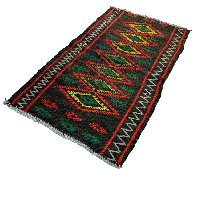 Small Anatolian Turkish Kilim Rug For Sale - Image 6 of 11