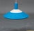 Louis Poulsen Vintage Azure Blue Class Pendulum Ceiling Lamp from Louis Poulsen, 1970s For Sale - Image 4 of 6