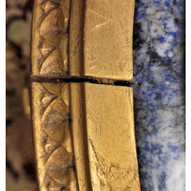 Gold Early 20th Century Beautiful Gilt Wood and Marble French Table For Sale - Image 8 of 13