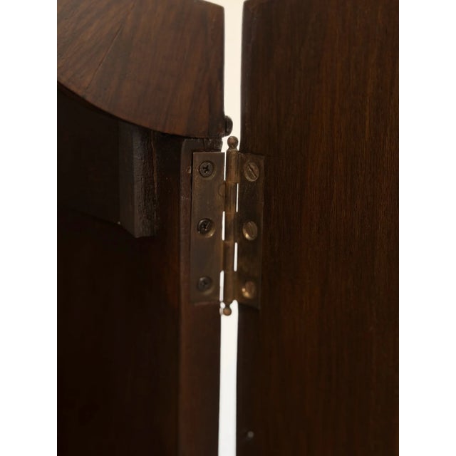 Wood 1960s Burl & Walnut Art Decor Armoire on Cabriole Legs For Sale - Image 7 of 17