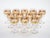 Metal Val Saint Lambert Set of 12 Gilt Gold-Decorated Tableware Wine / Water Service For Sale - Image 7 of 12