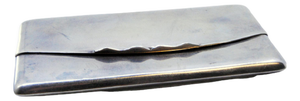 Envelope-Shaped Silver Cardboard Box with Hinged Lid