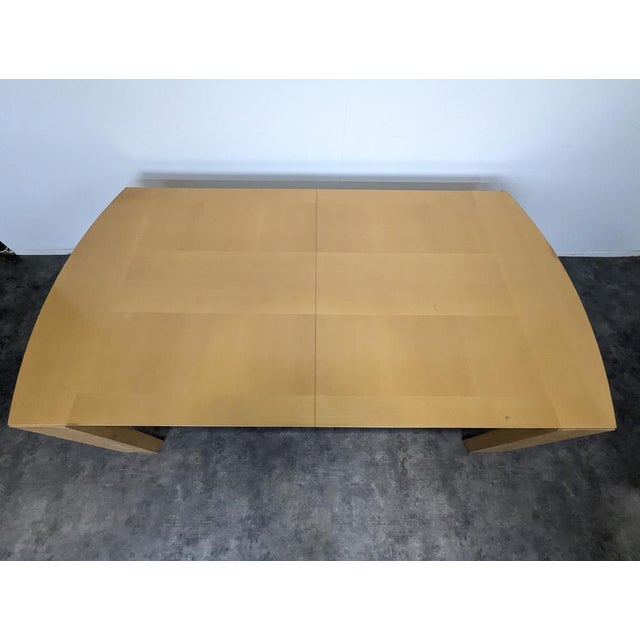 Conference Table in Maple Veneer, 1980s For Sale - Image 4 of 10