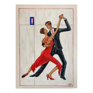 Mikolaj Malesza, Tango 1, 2022, Acrylic on Cardboard For Sale