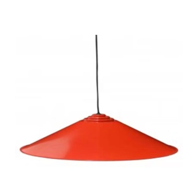 Elio Martinelli red metal ceiling light
