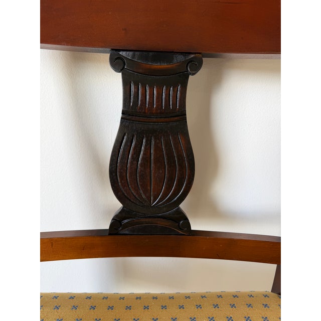 Vintage Hollywood Regency Neoclassical Style Mahogany Armchair For Sale - Image 12 of 12