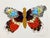 Contemporary Set of 6 - One-of-a-Kind Unframed Original Butterflies Oil Paintings, Unique Pieces For Sale - Image 3 of 7