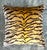 Vintage Velvet Tiger Throw Pillow For Sale - Image 4 of 12