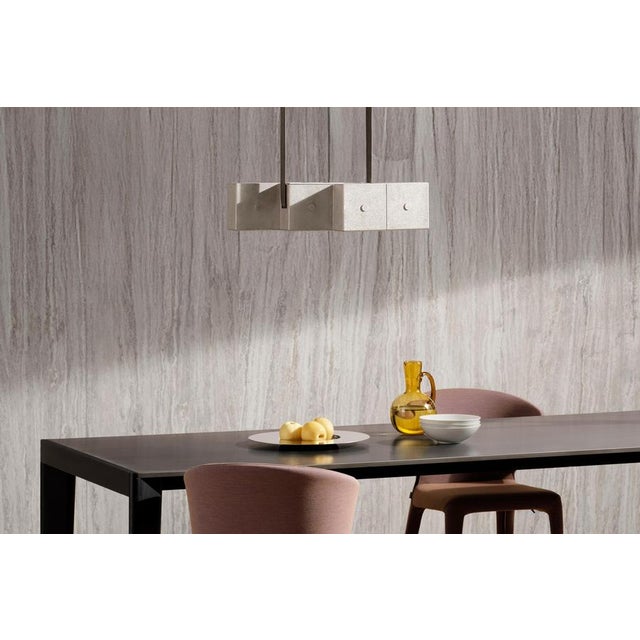 Aluminium Champagne Painted Tsai Suspension Lamp by Mario Tsai for Cassina For Sale - Image 9 of 11