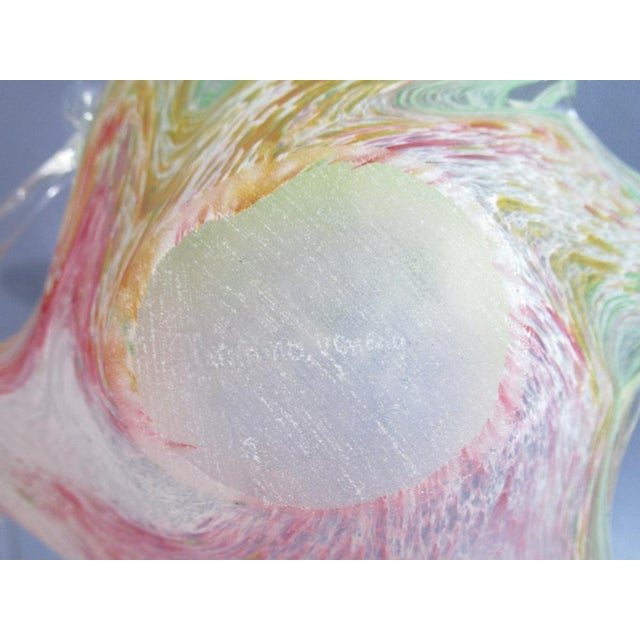 Vintage Sommerso Murano Glass Centerpiece Sculpture Pocket Emptier, 1980s For Sale - Image 14 of 15