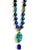 One-of-a-Kind Lapis Lazuli & Turquoise Statement Necklace | Vintage Turquoise Pendant | Artisan Bohemian Luxury Jewelry For Sale - Image 17 of 17