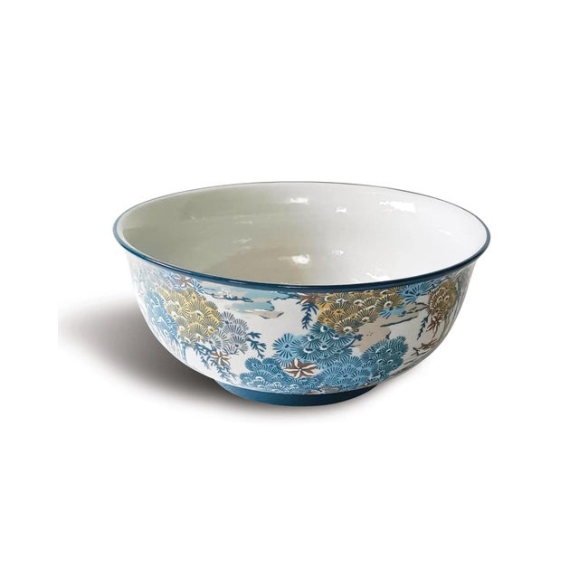 Japanese Scalamandre Maison by Port 68 Sea Of Trees Bowl For Sale - Image 3 of 6