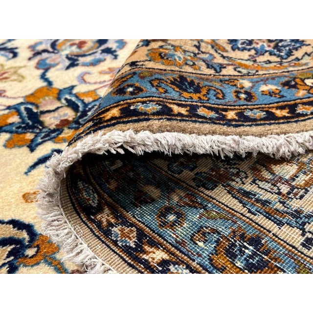 Pasargad DC Fine Hand Knotted Vintage Kashan Rug For Sale In Washington DC - Image 6 of 9